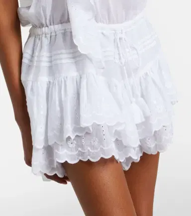Marant Étoile Lalia embroidered ruffled minidress | Thumbnail 5 Marant Étoile Lalia embroidered ruffled minidress | Thumbnail 5