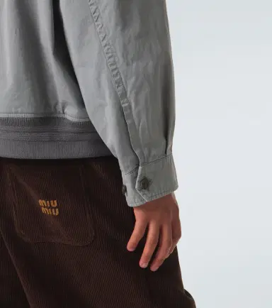 Miu Miu Cotton twill blouson jacket | Thumbnail 3