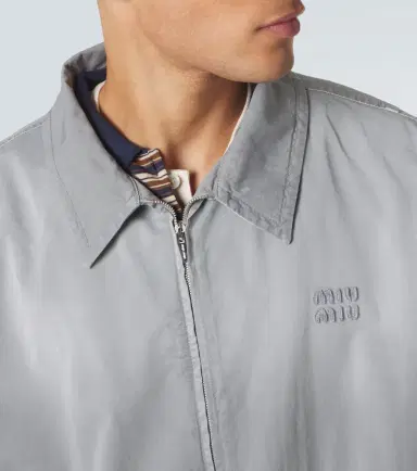 Miu Miu Cotton twill blouson jacket | Thumbnail 5