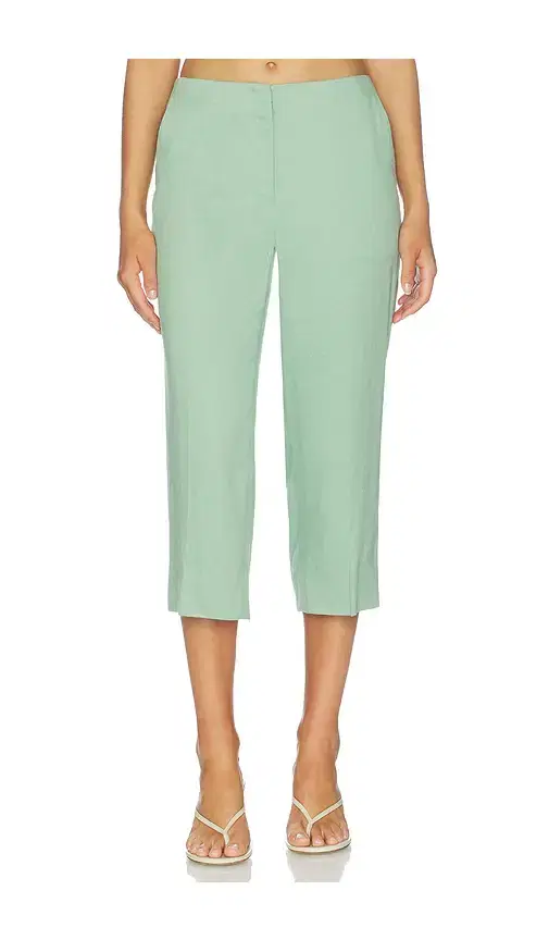 Theory Capri Linen Viscose Pants
