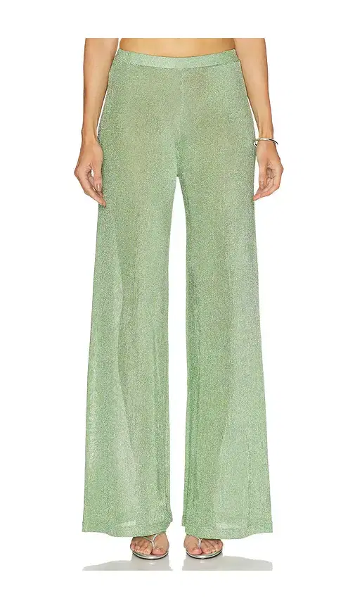 SEROYA Sheldon Metallic Knit Pant