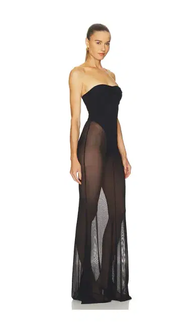 Markgong Mesh Bodysuit Maxi Dress | Thumbnail 2 Markgong Mesh Bodysuit Maxi Dress | Thumbnail 2