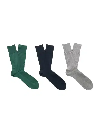 FALKE N9 Finest Three-Pack Ribbed Cotton-Blend Socks - Men | Thumbnail 1 FALKE N9 Finest Three-Pack Ribbed Cotton-Blend Socks - Men | Thumbnail 1