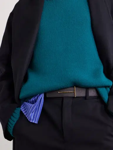 Tom Ford 3.8cm Full-Grain Leather Belt - Men | Thumbnail 3