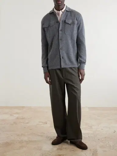 ELEVENTY Cashmere Knitted Overshirt - Men | Thumbnail 2 ELEVENTY Cashmere Knitted Overshirt - Men | Thumbnail 2