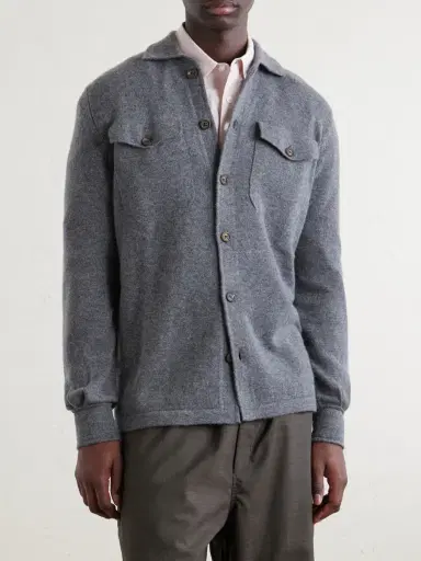ELEVENTY Cashmere Knitted Overshirt - Men | Thumbnail 3 ELEVENTY Cashmere Knitted Overshirt - Men | Thumbnail 3