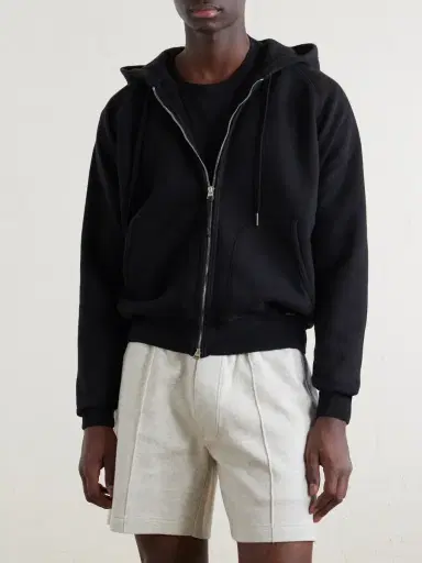 Tom Ford Slim-Fit Cotton-Jersey Zip-Up Hoodie - Men | Thumbnail 3 Tom Ford Slim-Fit Cotton-Jersey Zip-Up Hoodie - Men | Thumbnail 3