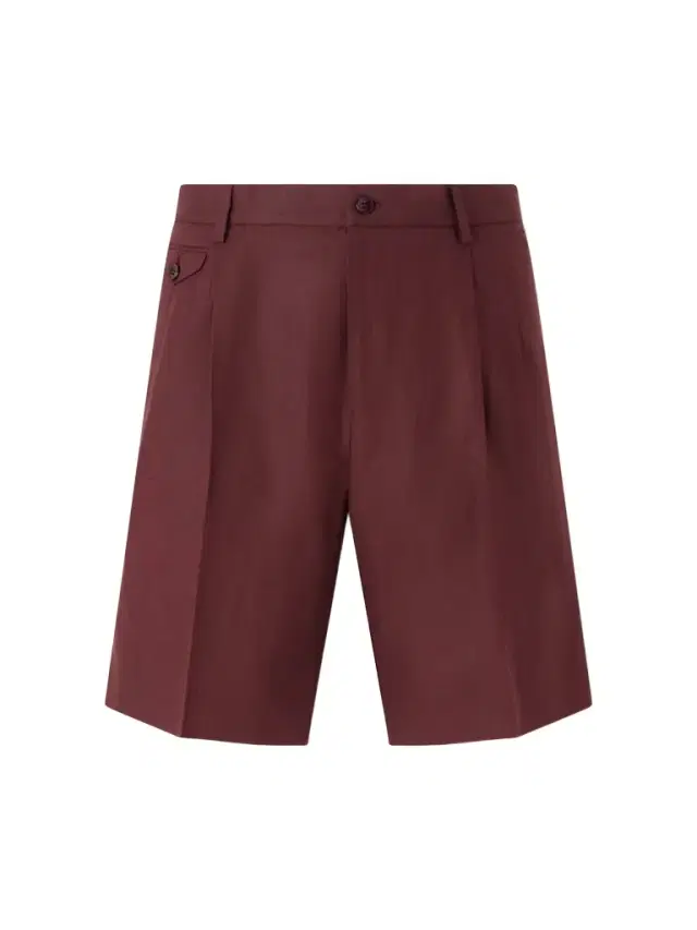 Maiolica Corallo Straight-Leg Pleated Linen Shorts - Men