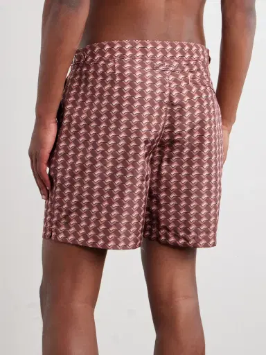 MR P. Wiggle Geo Straight-Leg Mid-Length Printed Swim Shorts - Men | Thumbnail 3 MR P. Wiggle Geo Straight-Leg Mid-Length Printed Swim Shorts - Men | Thumbnail 3