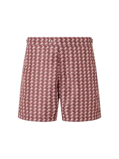 MR P. Wiggle Geo Straight-Leg Mid-Length Printed Swim Shorts - Men | Thumbnail 1 MR P. Wiggle Geo Straight-Leg Mid-Length Printed Swim Shorts - Men | Thumbnail 1