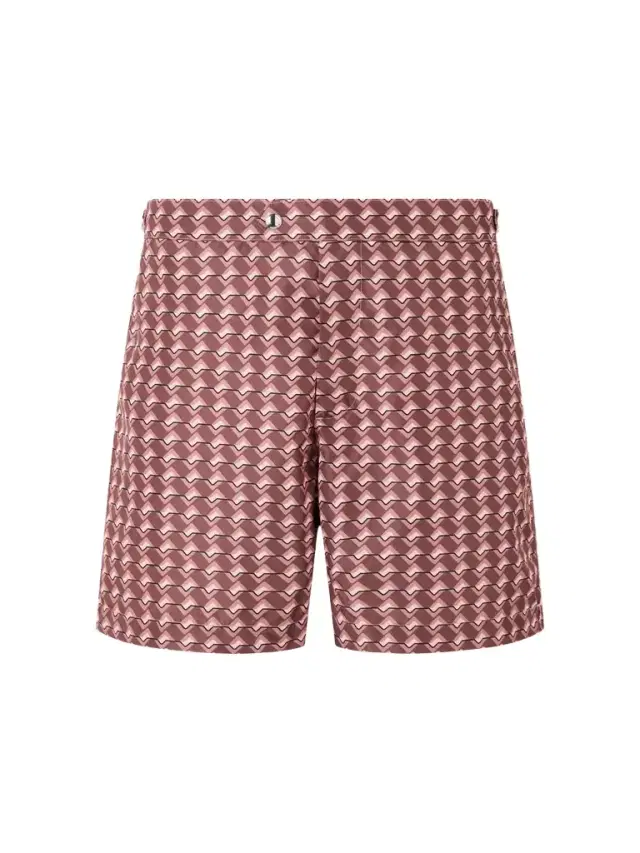 MR P. Wiggle Geo Straight-Leg Mid-Length Printed Swim Shorts - Men