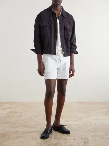 MR P. Straight-Leg Cotton Drawstring Shorts - Men | Thumbnail 2 MR P. Straight-Leg Cotton Drawstring Shorts - Men | Thumbnail 2
