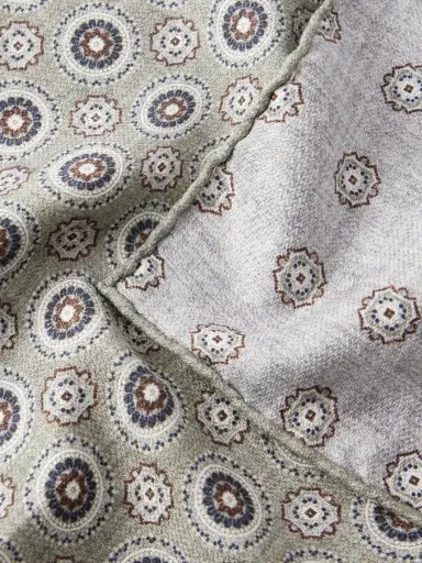 Brunello Cucinelli Printed Silk Pocket Square - Men | Thumbnail 4