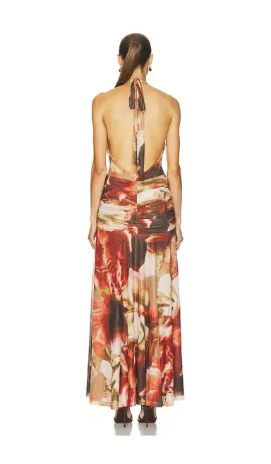 Bardot Sariba Halter Mesh Midi Dress | Thumbnail 3 Bardot Sariba Halter Mesh Midi Dress | Thumbnail 3