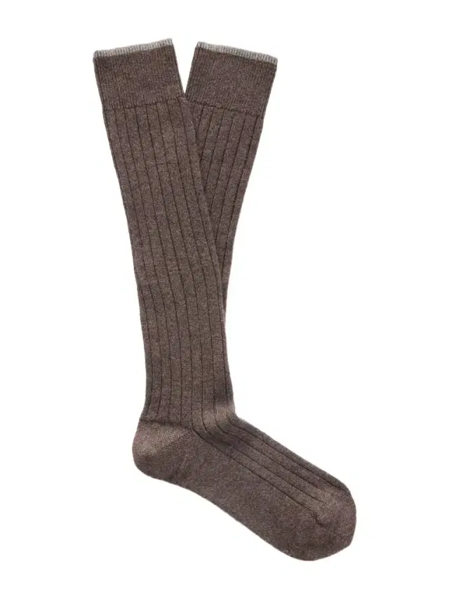 Brunello Cucinelli Ribbed Cashmere Socks - Men
