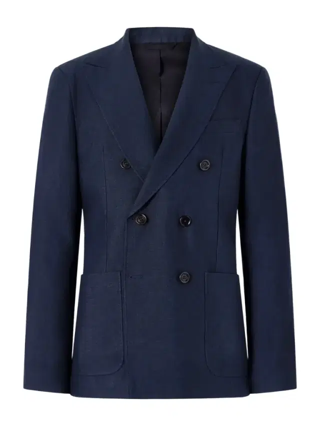 Double-Breasted Linen, Virgin Wool and Cotton-Blend Suit Jacket - Men