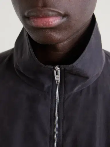 Valentino Garavani Silk Striped Zip-Up Jacket - Men | Thumbnail 6