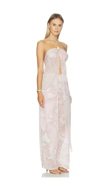 Cin Cin Coral Moonstone Drape Top | Thumbnail 2