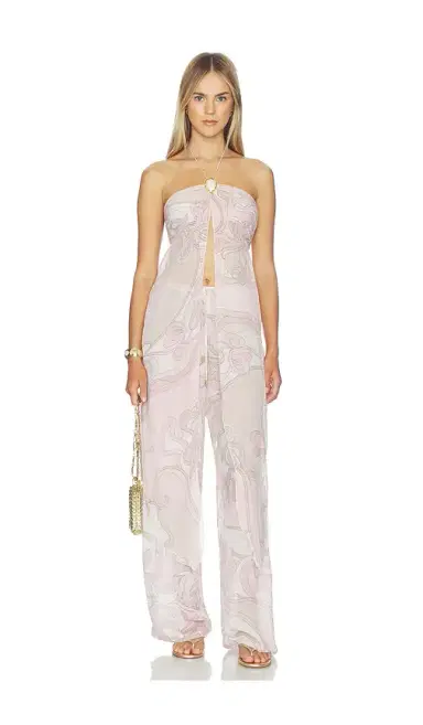 Cin Cin Coral Moonstone Drape Top | Thumbnail 1