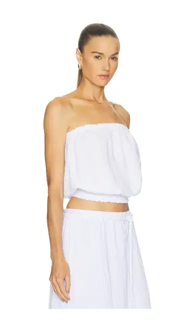 Bobi Smocked Tube Top | Thumbnail 2