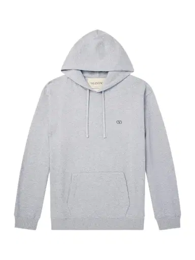 Valentino Garavani Vlogo Signature Cotton Hoodie - Men | Thumbnail 1