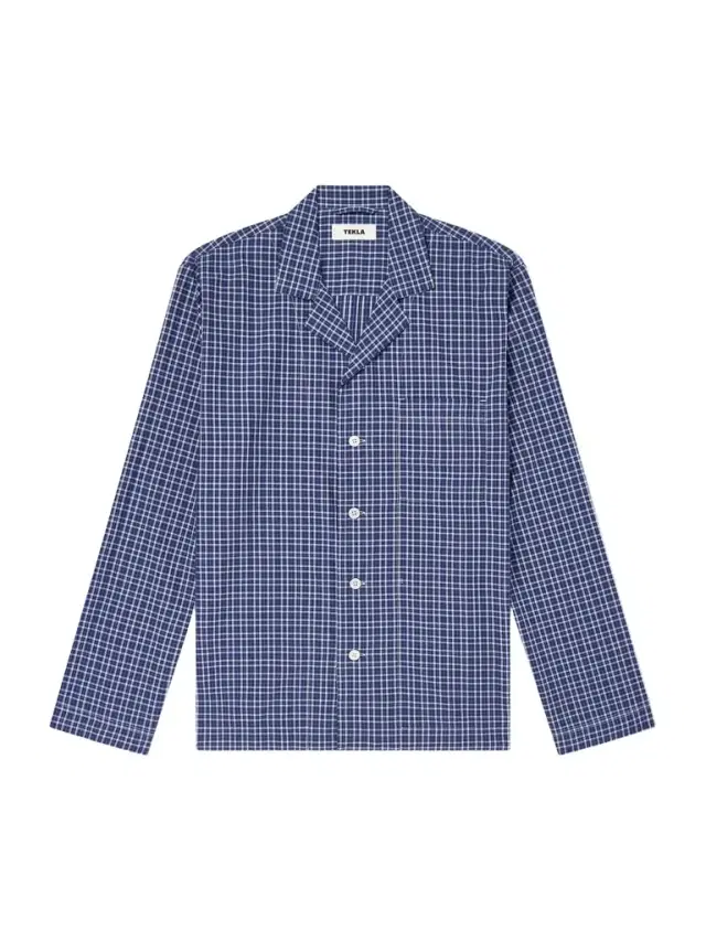 Tekla Camp-Collar Checked Organic Cotton Pyjama Shirt - Men