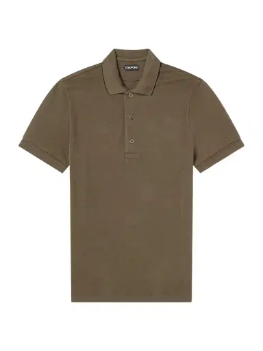 Tom Ford Slim-Fit Lyocell-Piqué Polo Shirt - Men | Thumbnail 1