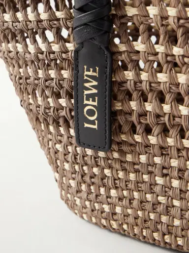 Loewe Paula's Ibiza Logo-Embellished Leather-Trimmed Palm de Iraca Leaves Tote Bag - Men | Thumbnail 5