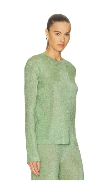SEROYA Hana Metallic Knit Top | Thumbnail 2