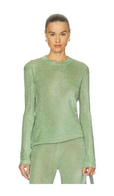 SEROYA Hana Metallic Knit Top | Thumbnail 1