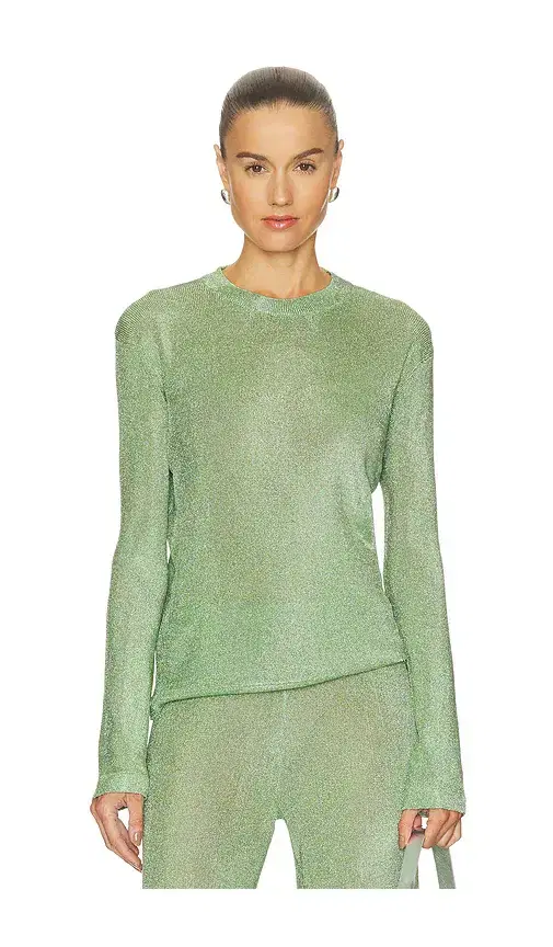 Hana Metallic Knit Top