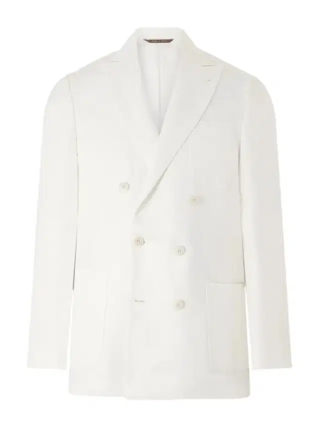 Double-Breasted Linen and Silk-Blend Suit Jacket - Men