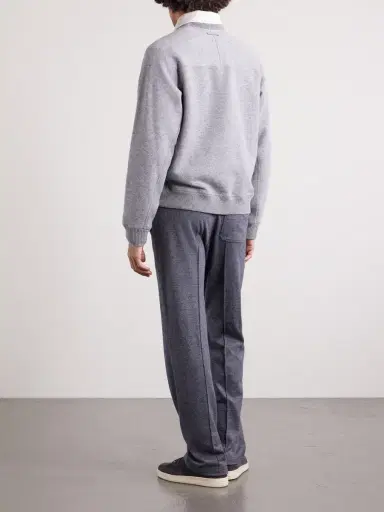 Tom Ford Cashmere and Cotton-Blend Sweater - Men | Thumbnail 4 Tom Ford Cashmere and Cotton-Blend Sweater - Men | Thumbnail 4