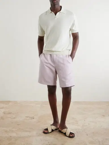 Canali Cotton and Silk-Blend Polo Shirt - Men | Thumbnail 2
