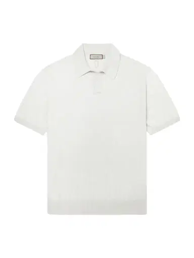 Canali Cotton and Silk-Blend Polo Shirt - Men | Thumbnail 1