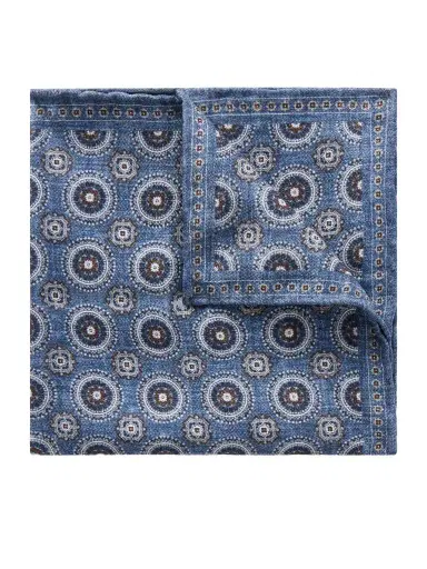 Brunello Cucinelli Printed Silk Pocket Square - Men | Thumbnail 1 Brunello Cucinelli Printed Silk Pocket Square - Men | Thumbnail 1