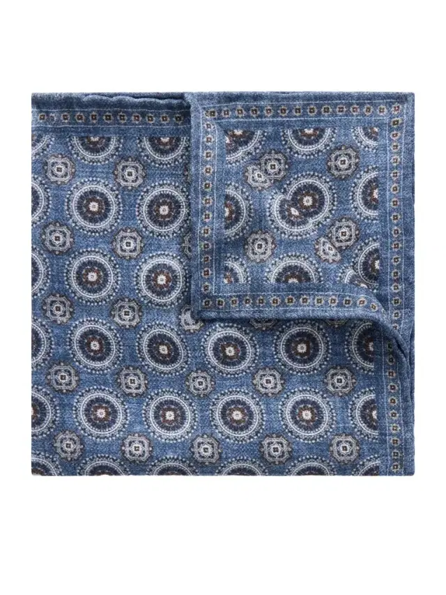 Brunello Cucinelli Printed Silk Pocket Square - Men