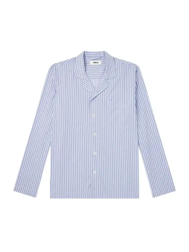 Camp-Collar Striped Organic Cotton Pyjama Shirt - Men