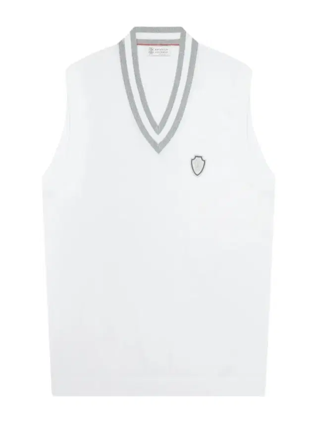 Brunello Cucinelli Logo-Embroidered Cotton Golf Sweater Vest - Men