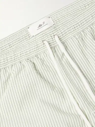 MR P. Oxford Striped Straight-Leg Mid-Length Swim Shorts - Men | Thumbnail 4 MR P. Oxford Striped Straight-Leg Mid-Length Swim Shorts - Men | Thumbnail 4