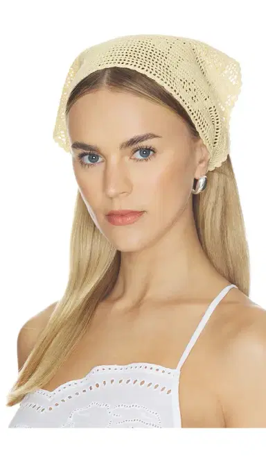 Loeffler Randall Viv Crochet Head Scarf | Thumbnail 1 Loeffler Randall Viv Crochet Head Scarf | Thumbnail 1