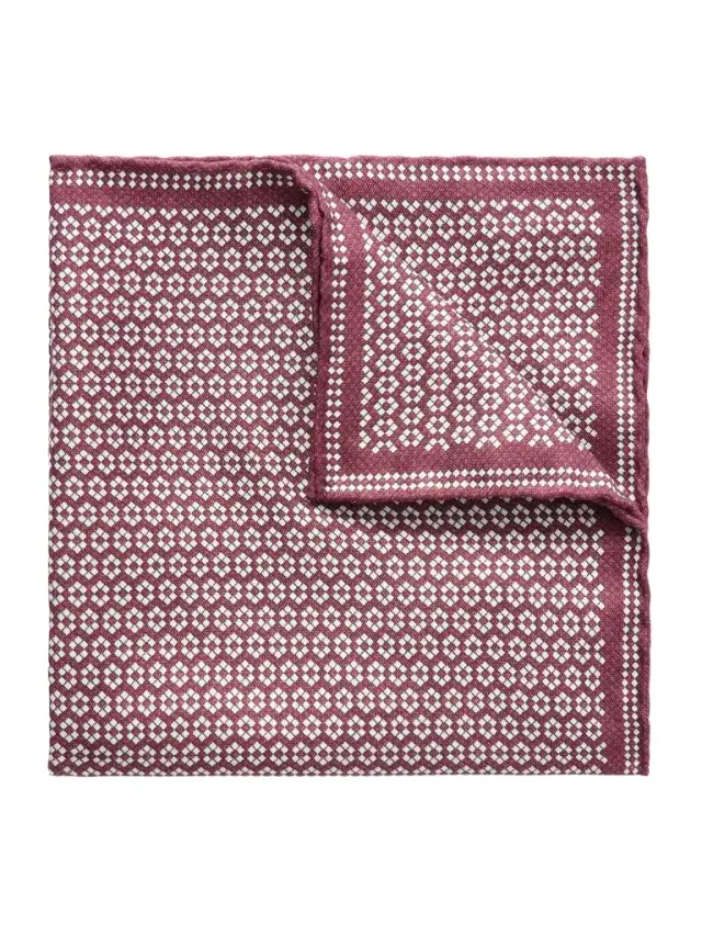 Brunello Cucinelli Printed Silk Pocket Square - Men