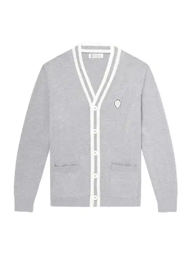 Brunello Cucinelli Logo-Appliquéd Cotton Cardigan - Men | Thumbnail 1