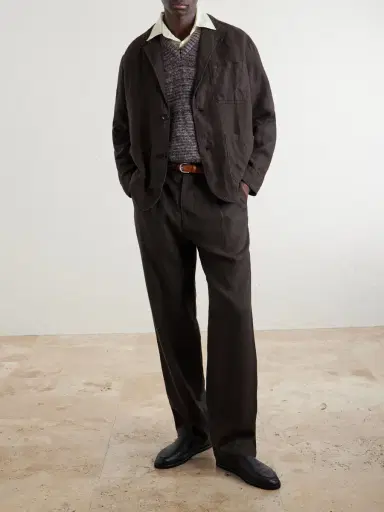 Oliver Spencer Coney Straight-Leg Pleated Linen Suit Trousers - Men | Thumbnail 2 Oliver Spencer Coney Straight-Leg Pleated Linen Suit Trousers - Men | Thumbnail 2