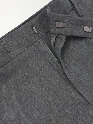 Sunspel Straight-Leg Pleated Linen Suit Trousers - Men | Thumbnail 6 Sunspel Straight-Leg Pleated Linen Suit Trousers - Men | Thumbnail 6
