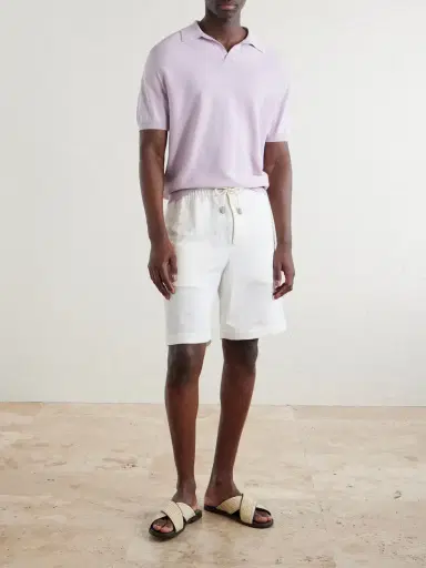 Canali Cotton and Silk-Blend Polo Shirt - Men | Thumbnail 2