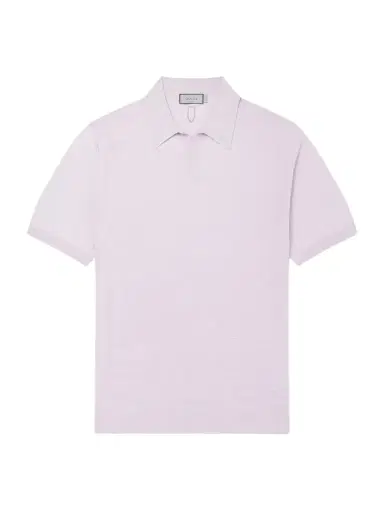 Canali Cotton and Silk-Blend Polo Shirt - Men | Thumbnail 1