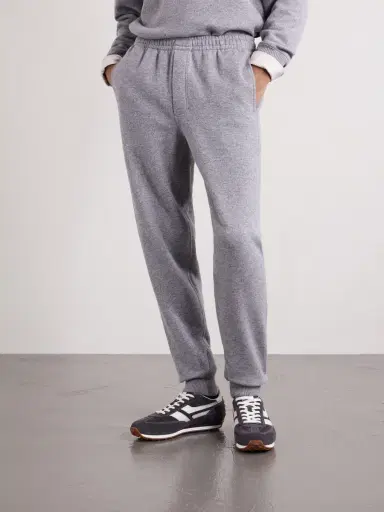 Tom Ford Tapered Cashmere and Cotton-Blend Sweatpants - Men | Thumbnail 3