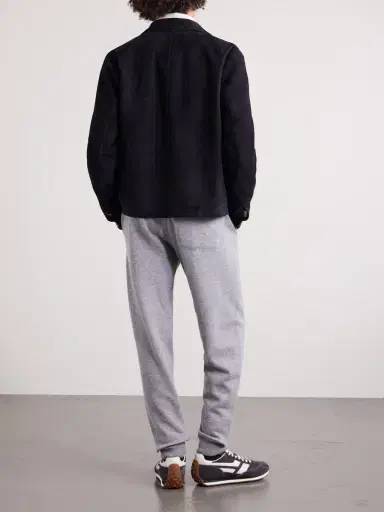 Tom Ford Tapered Cashmere and Cotton-Blend Sweatpants - Men | Thumbnail 4