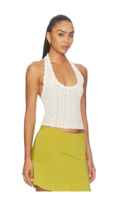 Tularosa Ellana Pointelle Halter Top | Thumbnail 2